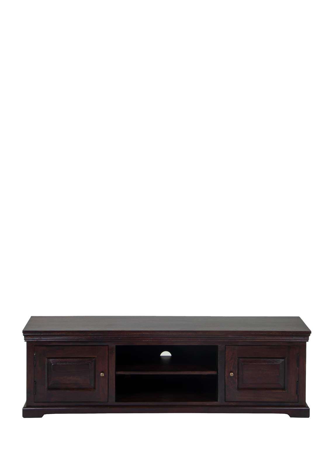 Fabindia Old World Entertainment Cabinet, Brown, 148cm x 45cm x 45cm (10656697) 2