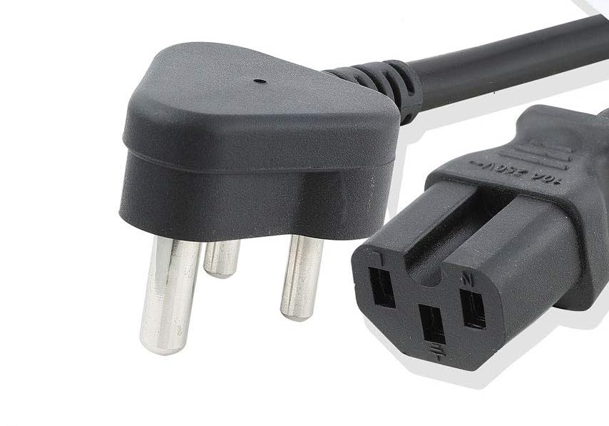 Celton Cut Type Power Cord Desktops PC and Printers|Monitor SMPS Power Cable IEC Mains Power Cable Black