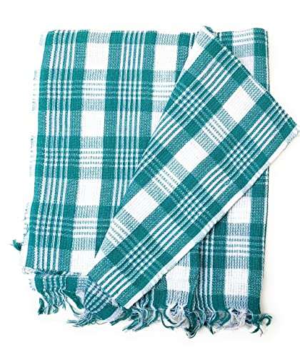 GIRLYZ Attire Pure Soft Cotton Gamcha Bath Towel for Bathroom/Kitchen Purpose for Adults(Blue) (1) 2