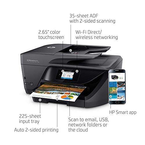 HP OfficeJet Pro 6978 All-in-One Wireless Printer - Inkjet and Color, Wifi, Bluetooth, Mobile Printing, Photo Copier and Scanner - Home & Office for Incredible Quality and Value, T0F29A (Renewed) 2