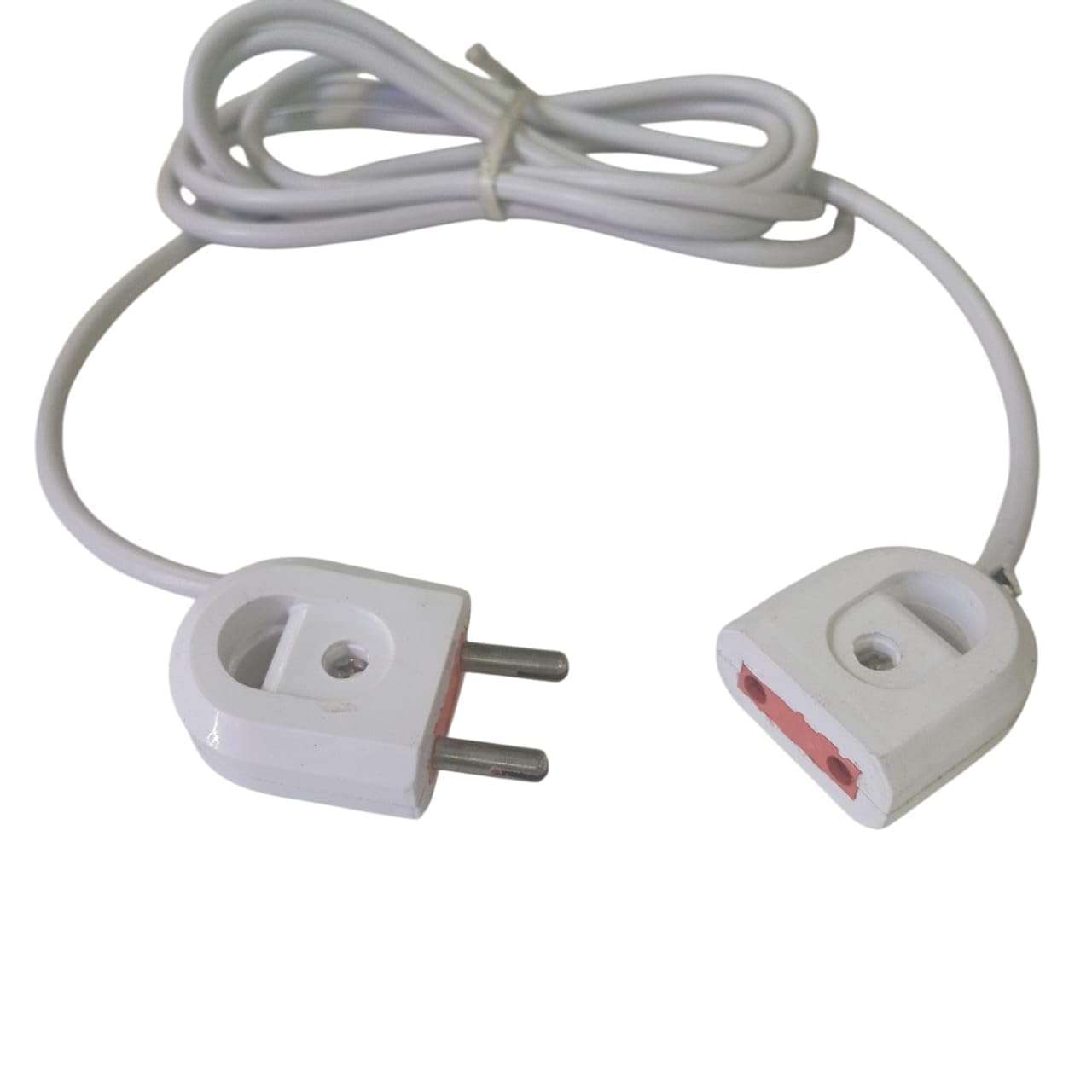 Heavy Duty 4M Power Extension Cord, 2-Pin Male to Female Indoor Outdoor Cable, 10 Amp White Electrical Wire for Appliances, Electronics, Power Tools 4