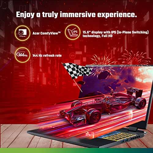 Acer Nitro 5 Gaming Laptop AMD Ryzen™ 7 7735HS Octa-core Processor- (8GB/ 512 GB SSD/NVIDIA GeForce RTX 3050 4GB Graphics/Windows 11 Home) AN515-47 with 39.6 Cm (15.6 Inch) IPS Display 5