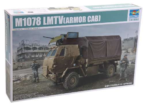 Trumpeter M1078 Light Medium Tactical Vehicle Cargo Truck with Armored Cab Model Kit, Scale 1/35, TSM-1009 1