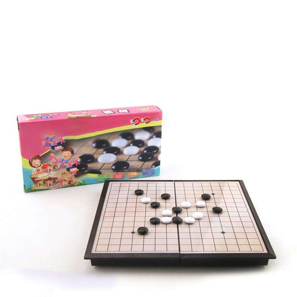 Magnetic Collapsible Chess Board Go Game Set Magnetic Go Game Set (19x19) Convenient Magnetic Single Convex Stones Travel-Ready for Kids and Adult Weiqi Educational Games 3