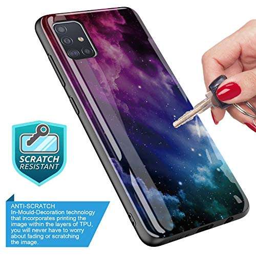 GORGCASE Phone Case for Samsung Galaxy A51 4G Phone Case (NOT FIT A51 5G),Slim Design Light Weight Anti-Scratch Shook-Proof Armor Cute Girls Boy Women Man Protective Cover Milky Way Galaxy 5