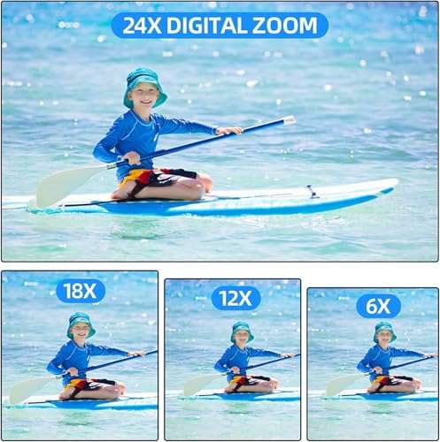 Monitech DSLR Cameras 33MP Digital Camera FHD 1080P Video Camera Auto-Focus Digital Cameras for Photography 24X Digital Zoom Vlogging Camera for YouTube with Tripod and 3 Lenses 3