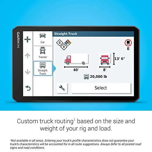Garmin 010-02313-00 dezl OTR700, 7-inch GPS Truck Navigator, Easy-to-Read Touchscreen Display, Custom Truck Routing and Load-to-Dock Guidance 3