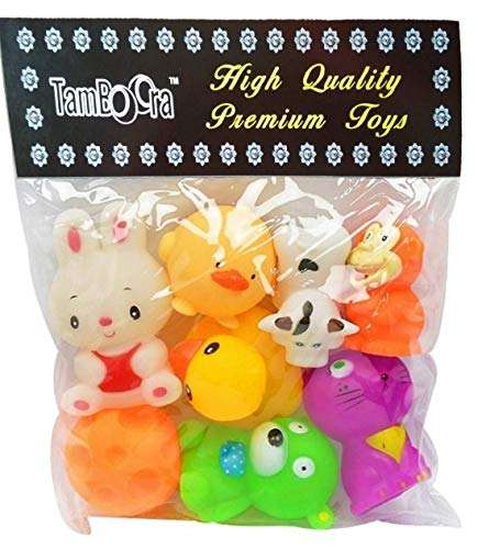 DUL DUL ? Chu Chu Bath Toys for Baby Non-Toxic Toddler Set Multi Color {8Pieces} 1