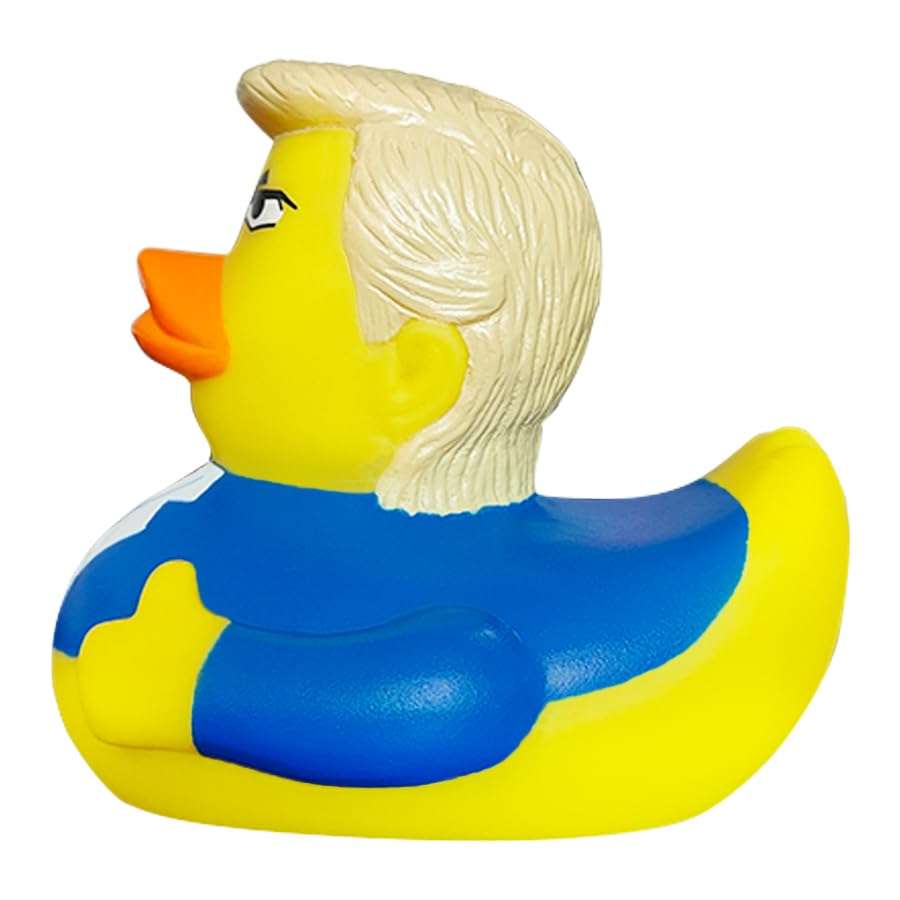 Nuwani Donald Trump Rubber Ducks for Jeeps, 4 Inch Bath Rubber Duck Toy for Baby Shower, Family Party, Bath Time, Pool Funny Decoration, Squeak Rubber Duckies Merchandise, Birthday Gift for Kids 6