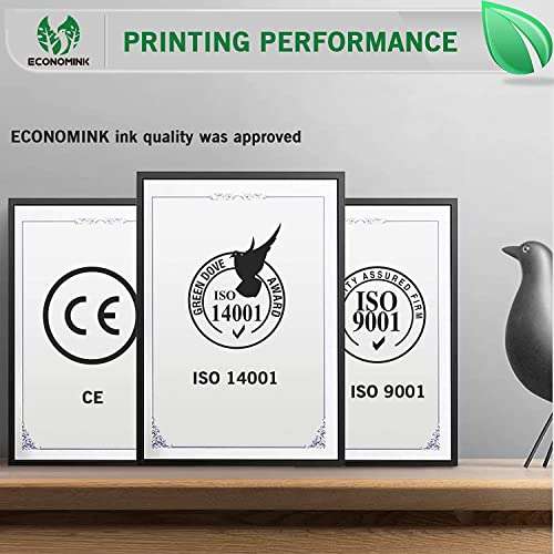 Economink Remanufactured Ink Cartridge Replacement for HP 61 Black HP61 for Envy 5530 4500 4502 5535 OfficeJet 4630 4635 4632 DeskJet 2540 1010 3050a 2542 2549 3510 2541 2548 1055 1512, 2-Pack 6