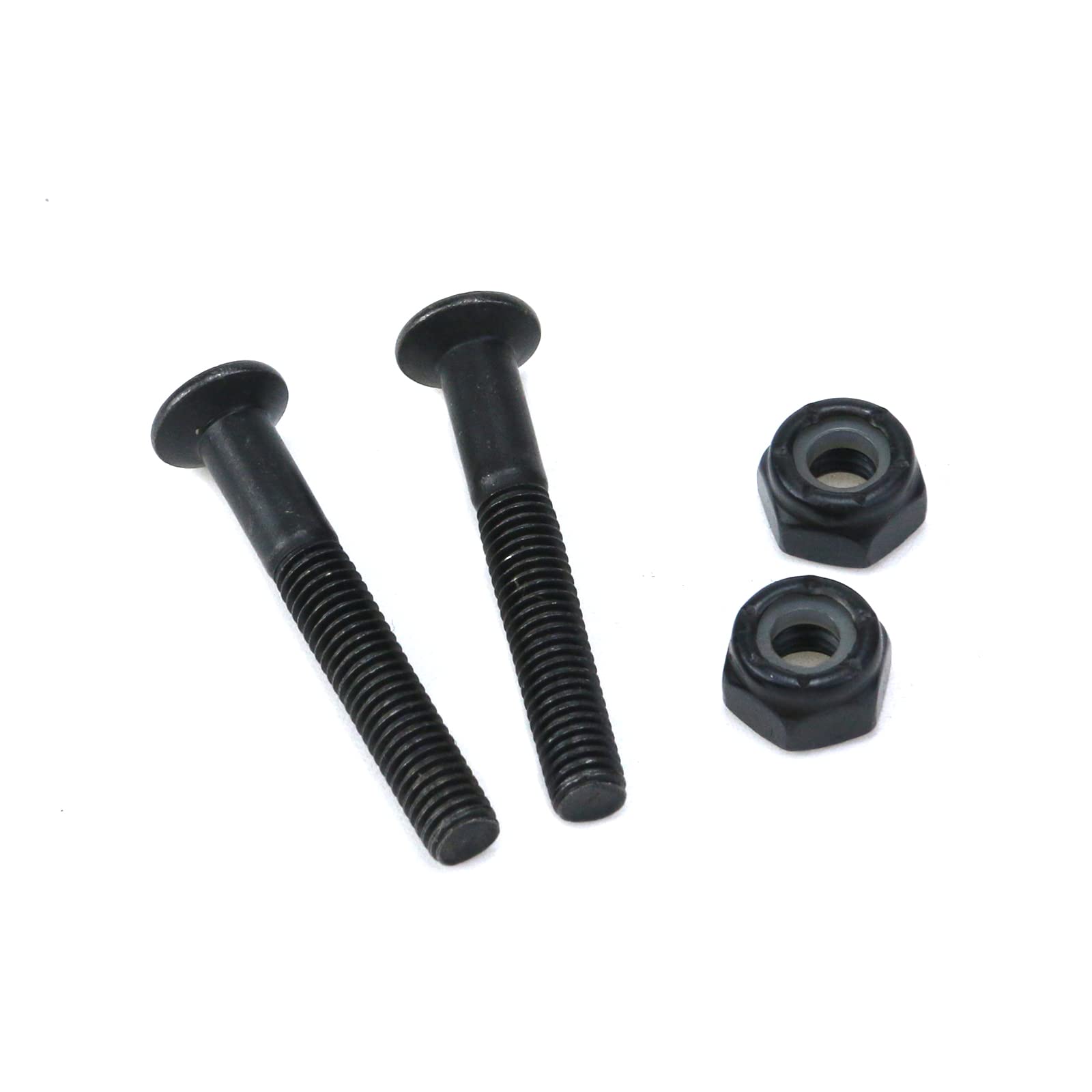 KUMGROT 8pcs Skateboard Screws Skateboard Hardware Kit Mounting Screws Nuts Set for Longboard Skateboard Skateboard Bolts Black 1 Inch Hexagon Screw 4