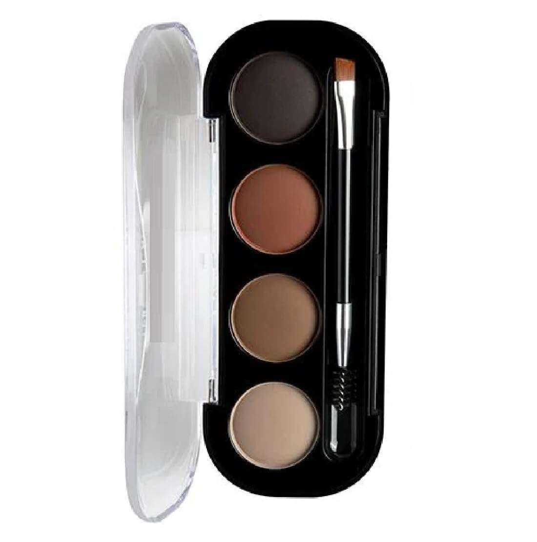 Facejewel 4 Shades With 1 Brush Eyebrow Palette 4g Eyebrow Makeup Cake For Women And Girls Eyebrows,Waterproof Non-Transfer 1