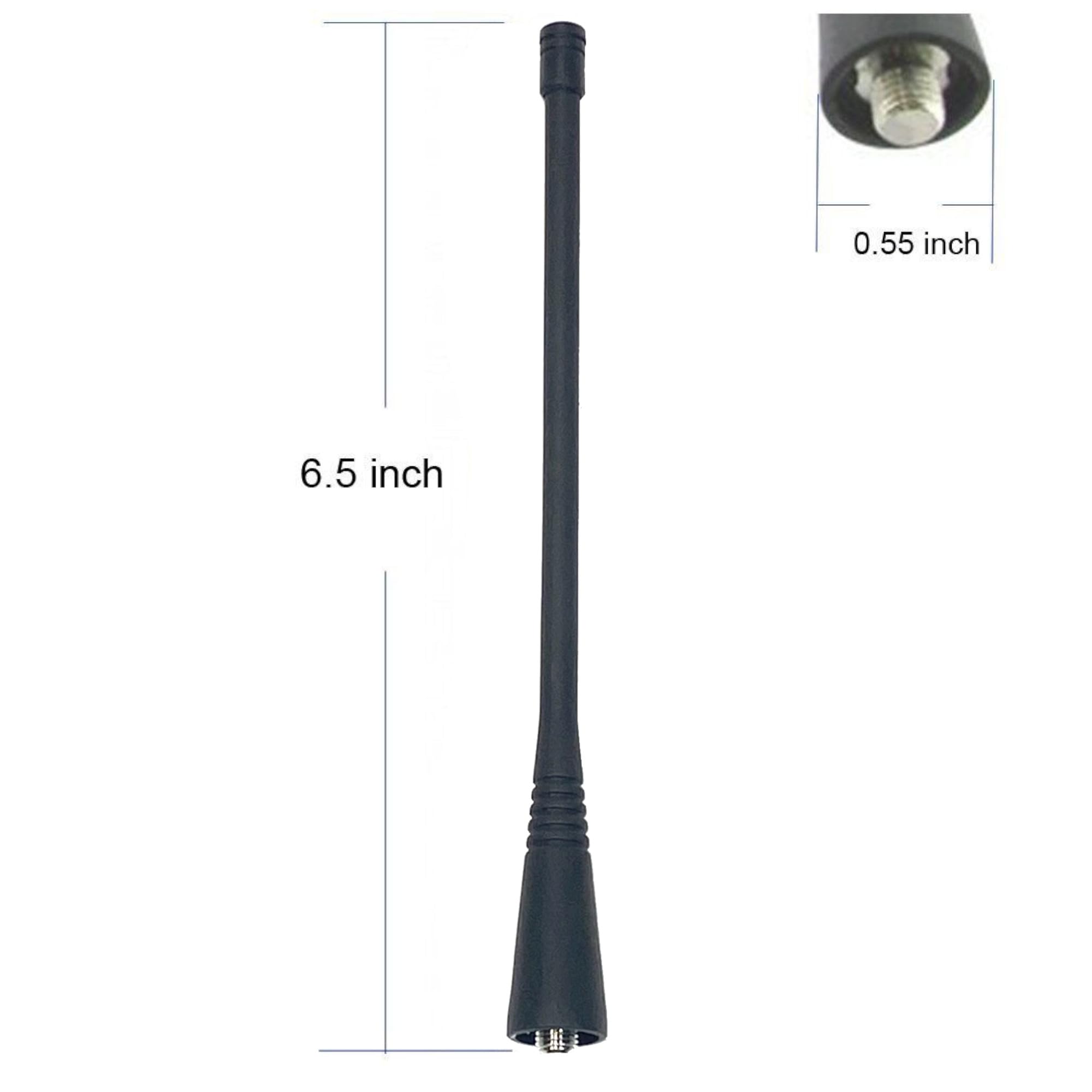 MaximalPower Long UHF 450-470mhz Radio Whip Antenna for Motorola CP200 PR400 3