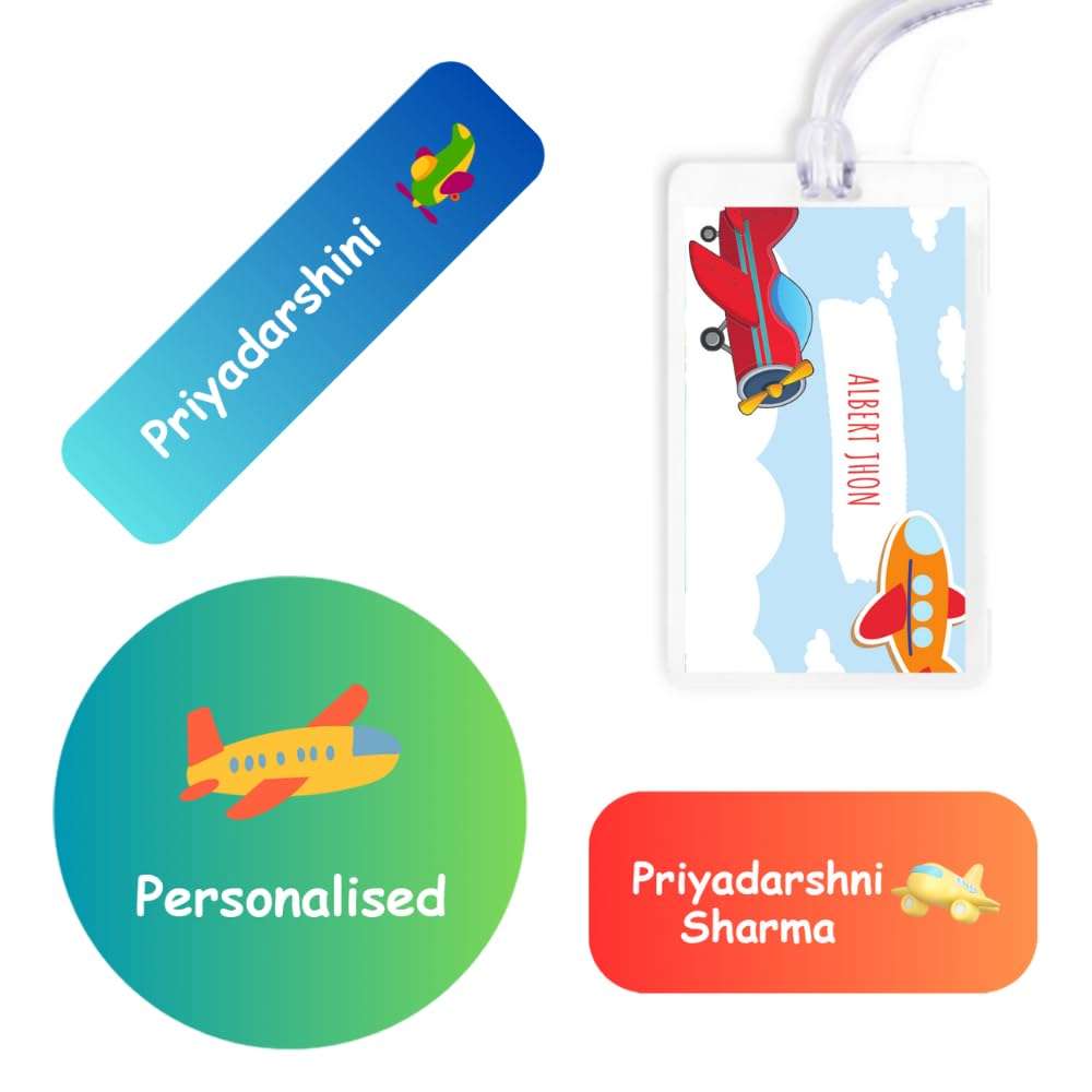 Yellow Nuts Personalized Name Stickers Kids Waterproof Water Bottle Lunch Box 72 Pcs School Bag Lugagge Tag Labels Notebooks Laptop Journals 1