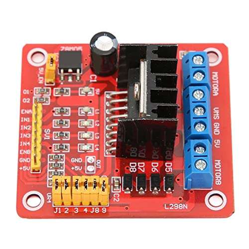 H Bridge Motor Driver, Motor Driver Module, L298N H Bridge DC Stepper Motor Driver Module Motor Controller Board, Electric Motor Controls 6