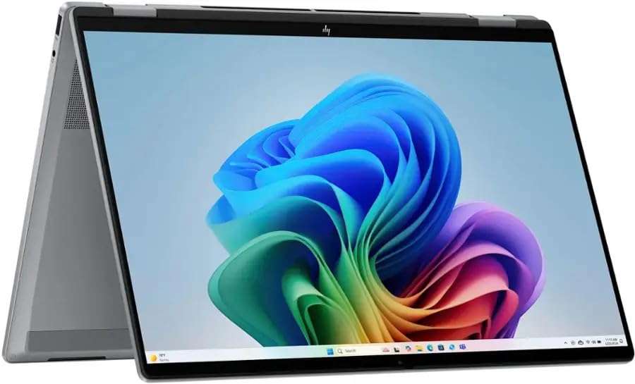 HP OmniBook X Flip 2-in-1 Laptop 16" WUXGA IPS Touchscreen 6-Core AMD Ryzen 5 220 8GB LPDDR5 4TB SSD AMD Radeon 740M Graphics Wi-Fi 6E Backlit Keyboard 5MP+IR Camera Win11 Pro w/ONT 32GB USB 1