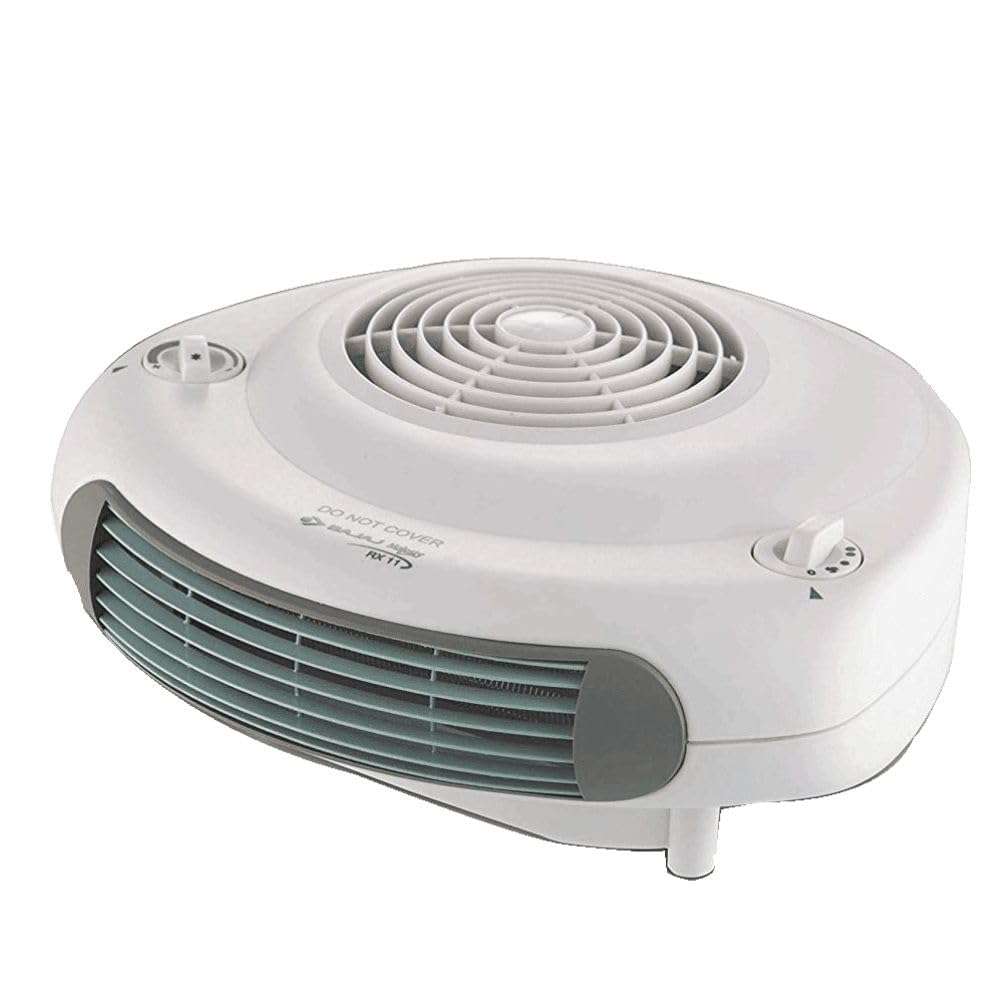 Royal Electronic 902 Electric Fan Room Heater | 2000/1000W | Adjustable Thermostat & Dual Use | Compact & Powerful (White, ISI Certified 6
