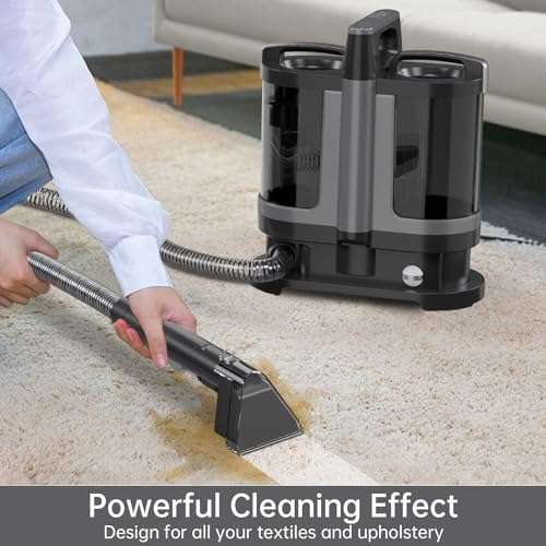 Carpet Cleaner Machine, 20KPa Powerful Portable Upholstery Spot Cleaner Shampooer Machine,Deep Stain Remover for Pets,Stairs,Car Seat, Couch & Furniture 2