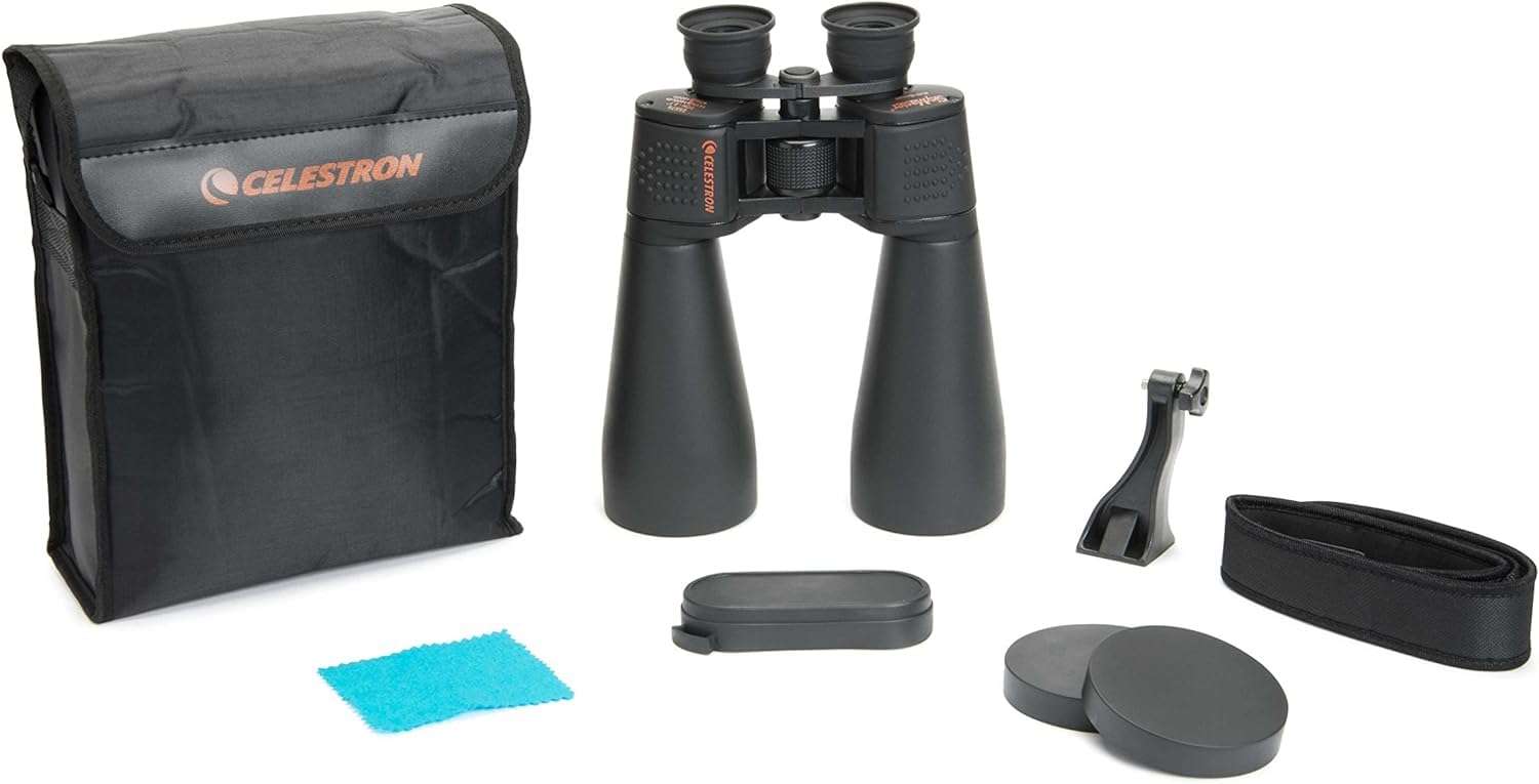 Celestron SkyMaster 25x70 Binoculars – Powerful Binoculars for Detailed Long-Distance Viewing and Binocular Astronomy – Multi-Coated Optics – Tripod Adapter & Carrying Case 6
