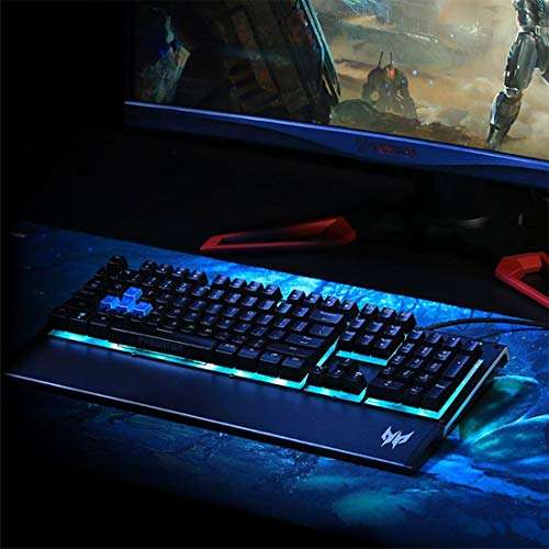 Acer Predator Aethon 100 Gaming Keyboard: Floating Keycaps Design - Anti-Ghosting for 19 Keys - UV Coated ABS Keycap - 16.8M RGB Colors + Six Lighting Effects 3