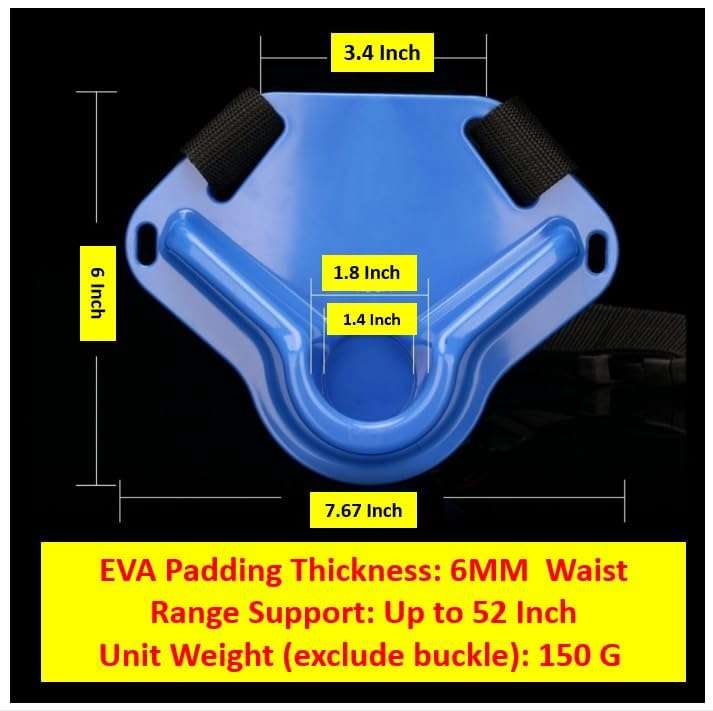 OYSTERBOY Fishing Fighting Rod Pole Holder with Adjustable Waist Gimbal Belt and EVA Foam Padding for Professional Fishermen (Yellow) 4