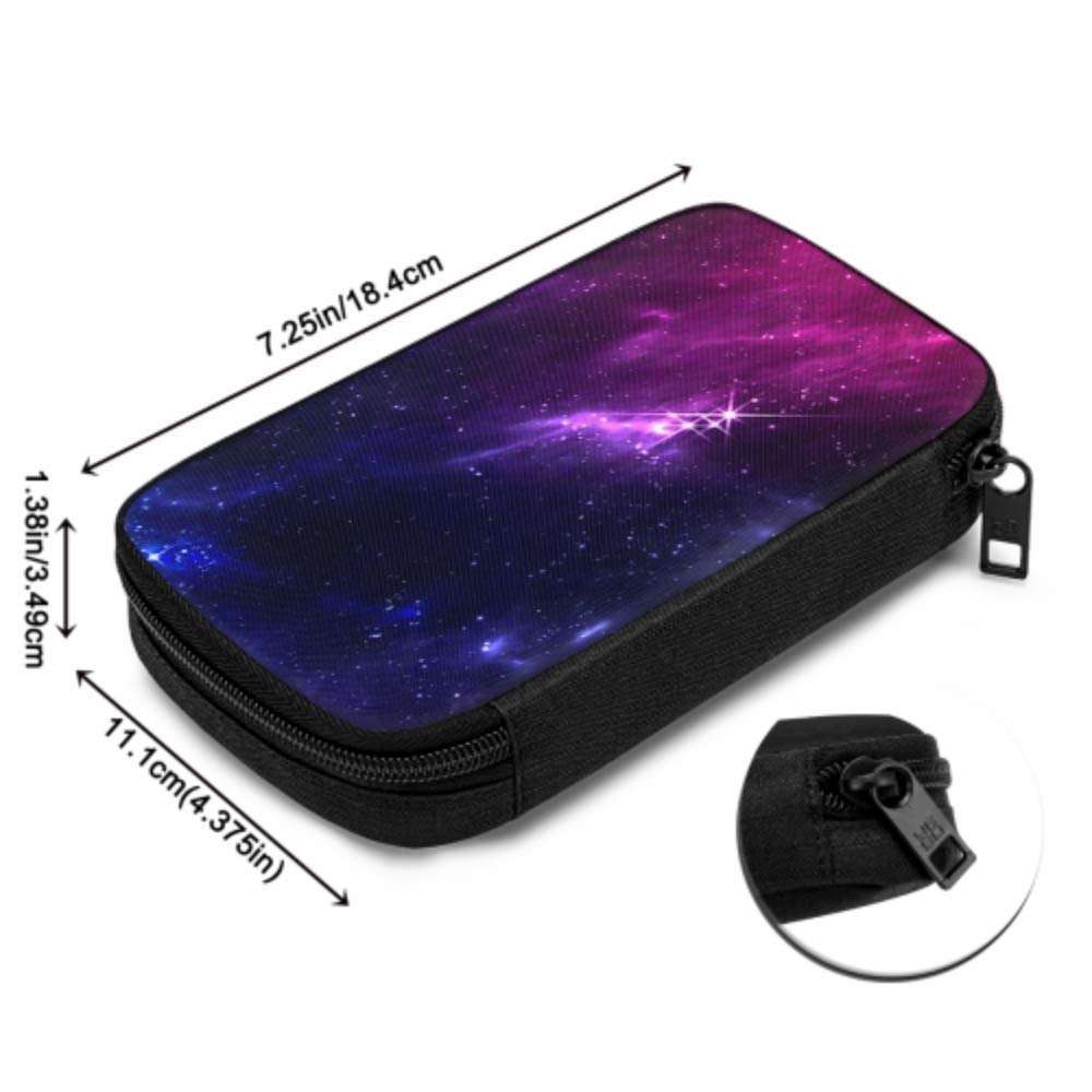 Electronics Accessories Organizer Bag Deep Space Vector Illustration Cosmic Nebula Electronics Organizer Electronic Pocket Organizer Storage Bag of Cases for Cable, Charger, Phone, USB, Sd Card 5