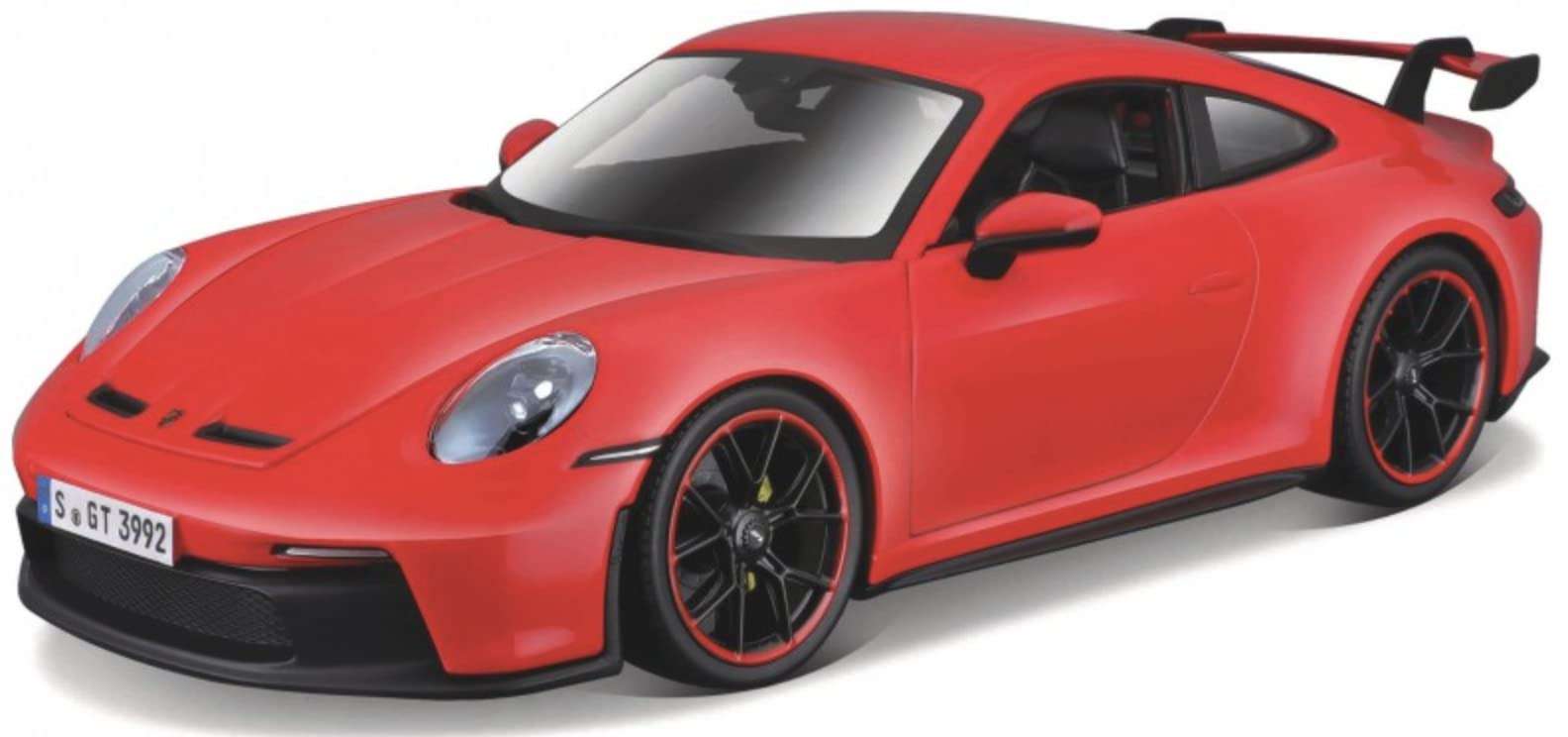 Maisto - 1/18 Scale Model Compatible with Porsche Replica Miniature Sports Car Collectible 911 GT3 2022 (Red) 1