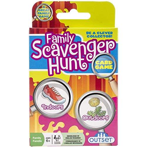 Outset Media Family Scavenger Hunt Card Game Travel Friendly Indoor and Outdoor Family Scavenger Hunt - Ages 6+ 1