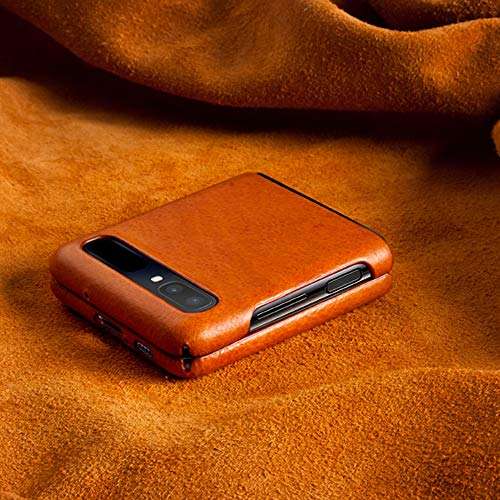 Andantannerie Leather Galaxy z flip case, Handmade Leather Galaxy z flip Back Cover (2846) 4 Colors 3