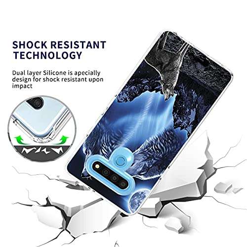 ANGIEHAIE Case for LG Stylo 6 Phone Cases - LG K71 Stylus/LM-Q730 Heavy Duty Slim Clear Case for LG Stylo 6 Dual Layer Shockproof Cell Phone Cover 6