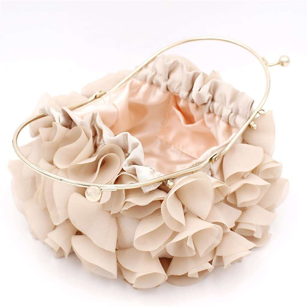 YMGSCC Hand-held Flower Bag Bride Handbag Wedding Bridesmaid Temperament Dress Dinner Bag Fairy Bag 4