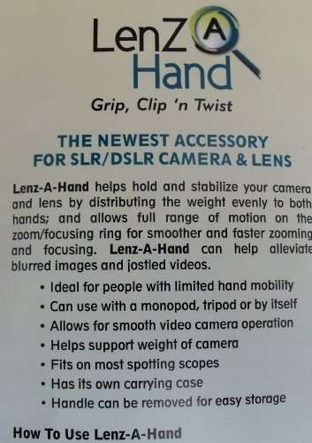 LenZa Lenz A Hand, Helps Hold and Stabilize your Camera and Lens 2