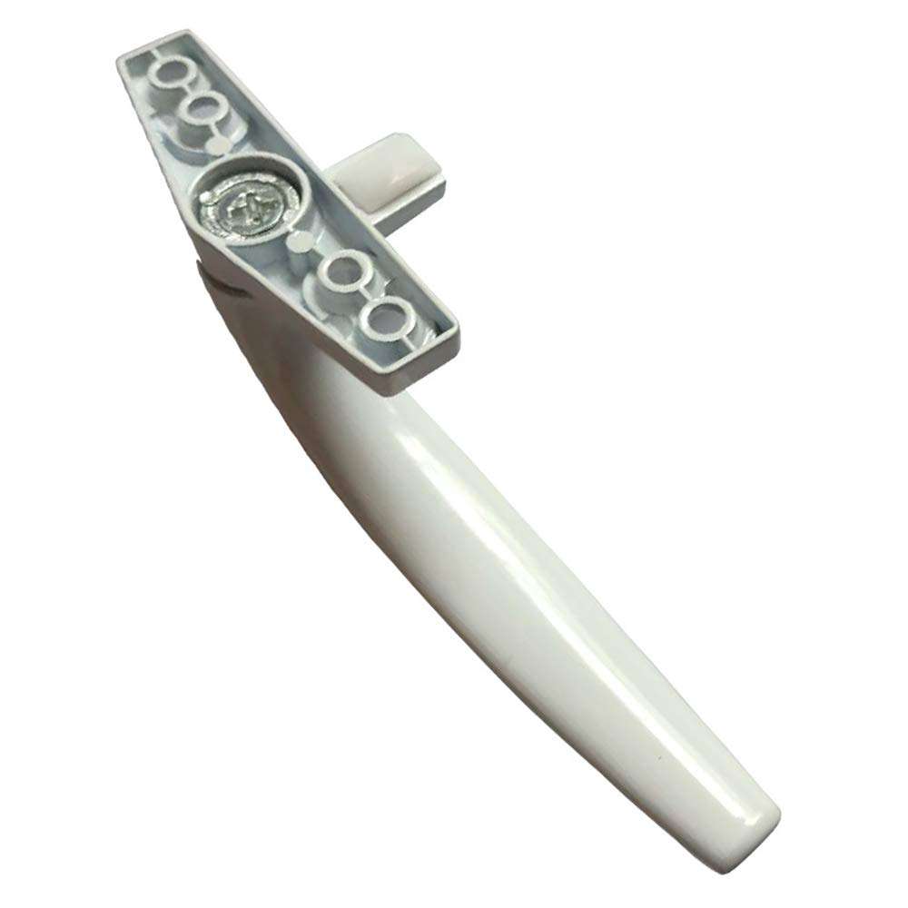 CYYDBB Door Handle Round Handle Seven-Word Flat Doorknobs Aluminum Alloy Door and Window Handle Door Levers Suitable for Aluminum Alloy Window Furniture Renovation Home Decoration(A Pair) 6