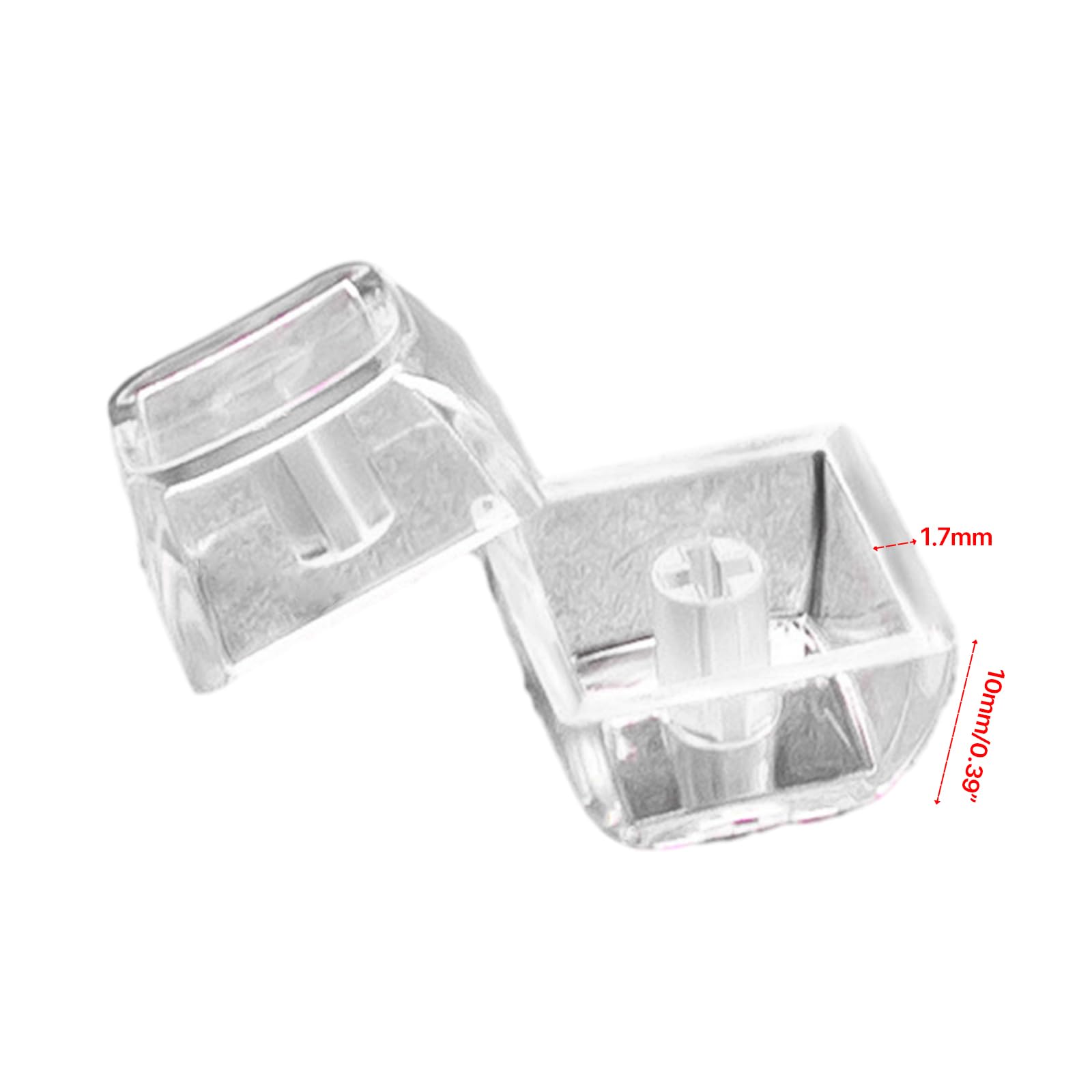 10 PCS Transparent Key Caps XDA Height Blank Key Cap Set Key Caps for Mechanical Keyboard Keycaps Backlit Keycaps Colorful Blank Key Caps 5