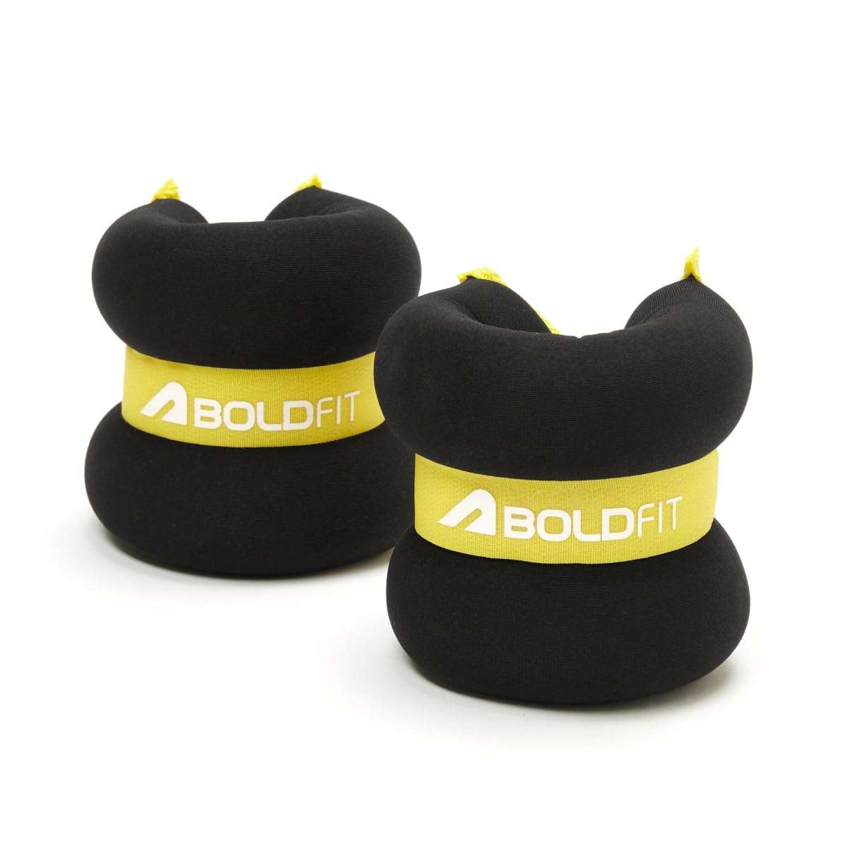 Boldfit Ankle Weights 1kg X2 Pcs Wrist Strap For Gym AnkleWeight Cuff 1kgs Leg Weight For Men & Women Weights For Legs For Training, Workout Unisex Weight Neoprene Resistance 1kg X 1 Pair