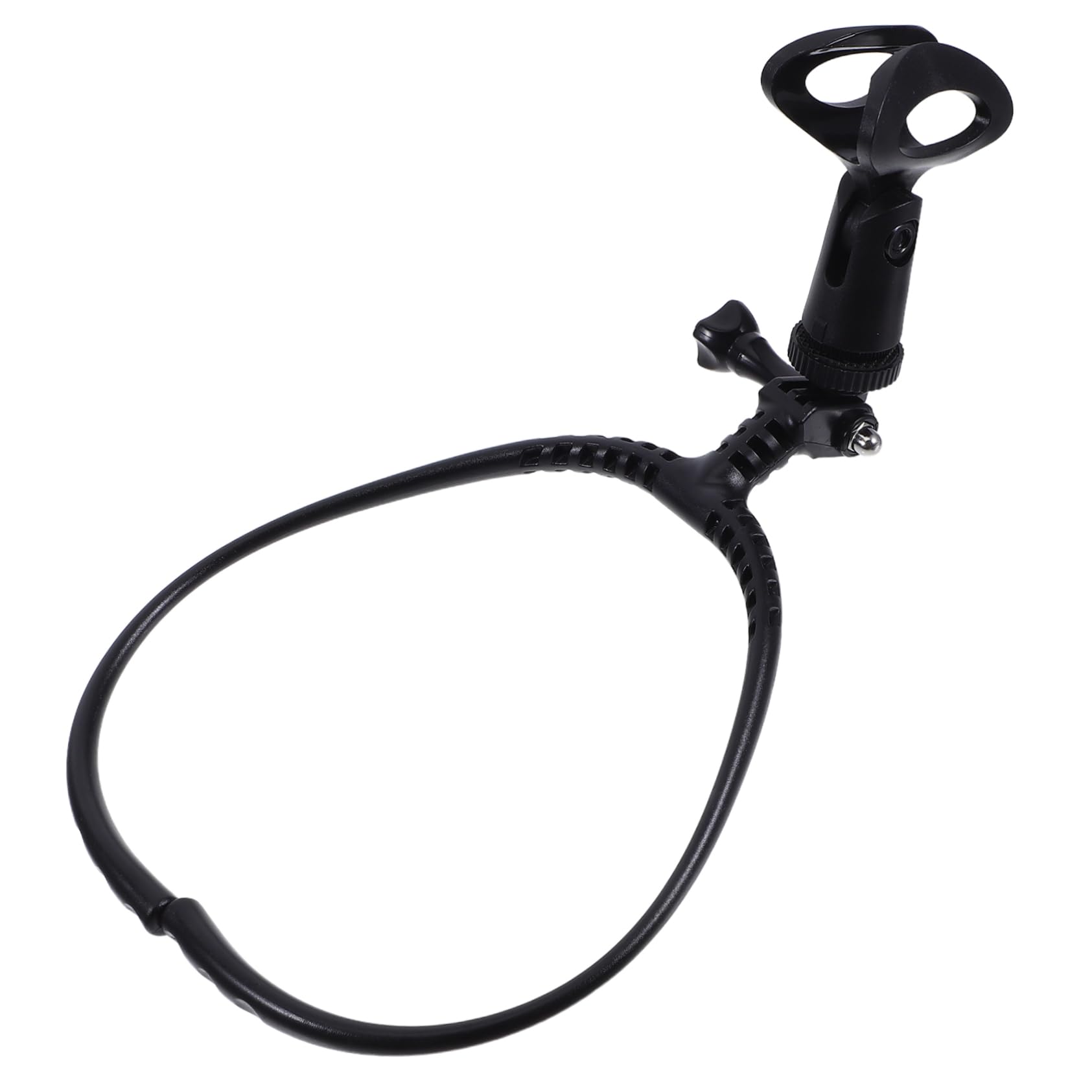 Neck Microphone Holder Stable Hanging Mic Stand for Musicians Ergonomic Design for Handsfree Use Live Streaming Outdoor Events and Performances 1