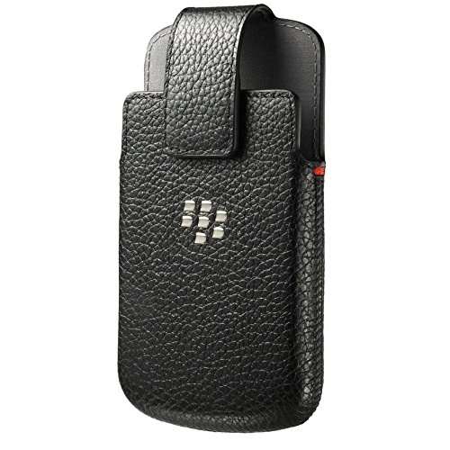 BlackBerry ACC-60088-001 Leather Swivel Holster Case for Blackberry Classic Q20 - Retail Packaging - Black 1