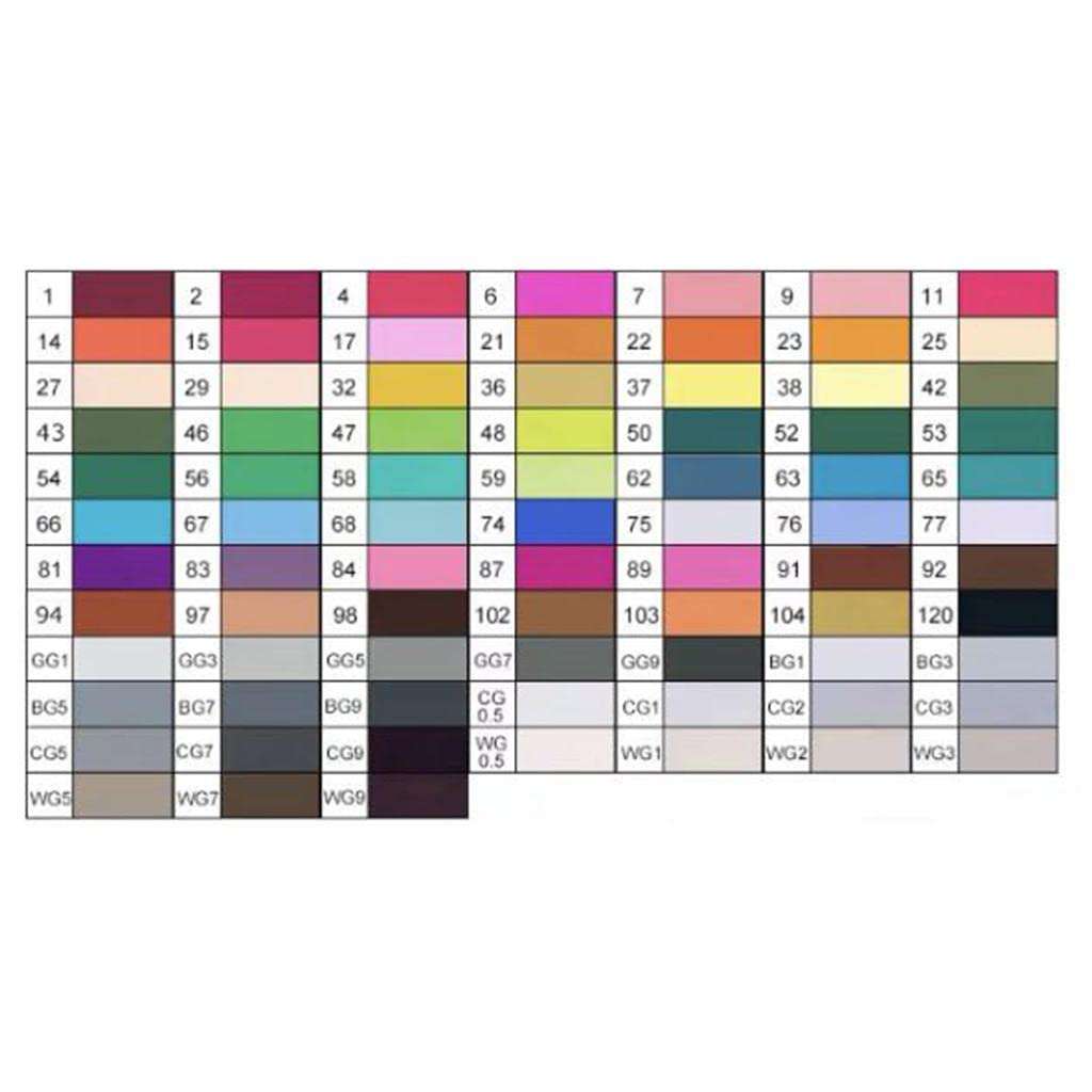 CALANDIS Dual Tips Permanent Marker Pens Alcohol Oil Based Art Markers 36Color 1