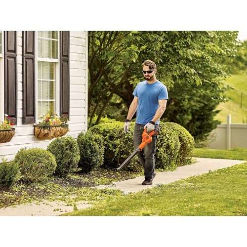 BLACK+DECKER Cordless Leaf Blower, 40V MAX , Leaf Blower Cordless with Battery and Charger, 125 MPH Air Speed, Lightweight Handheld Yard Sweeper (LSW40C) 5