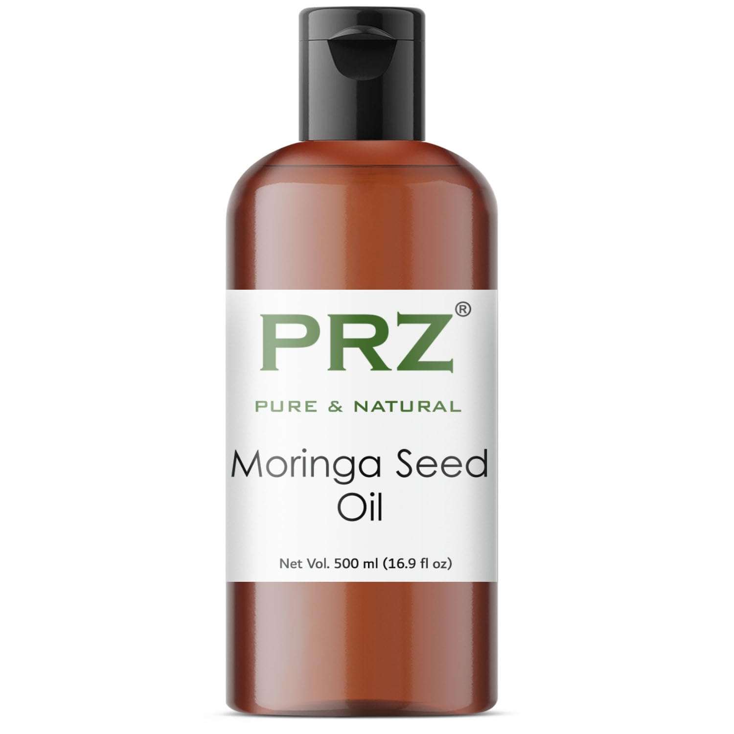 PRZ Moringa Seed Oil - 100% Pure Natural Cold Pressed Carrier Oil for Skin & Hair (500ml) 1