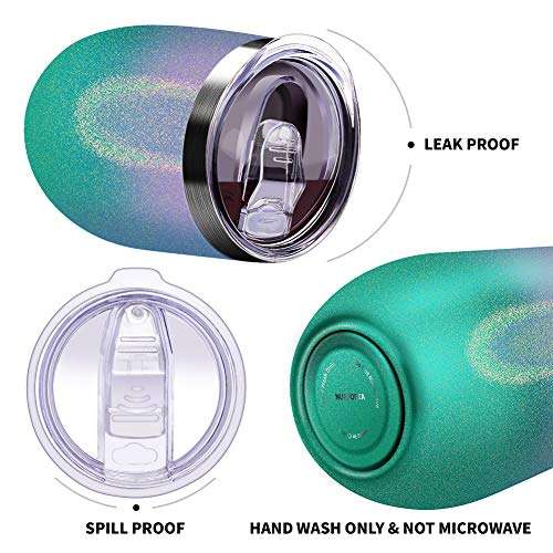 Nurforta Gifts for Best Friend - Funny Birthday Gifts for Women, Bestie, Sister Gifts from Sister, Friendship Gifts - Vacuum Insulated Tumbler with Keychain Glitter 12oz 4