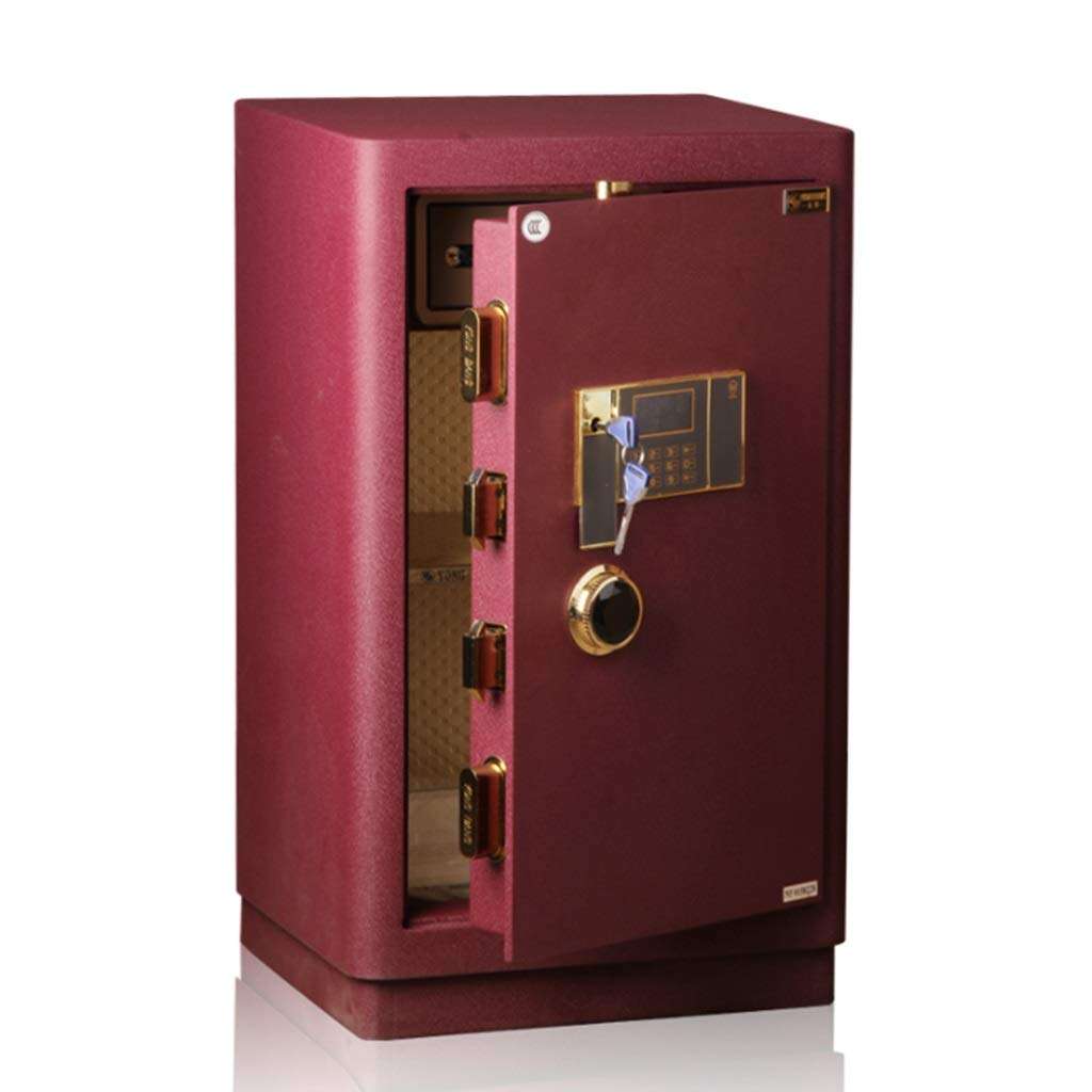 WANGJUNXIU Large Safes, 80CM High Security Electronic Digital Safe All Steel Study Bedroom Password Safes, Cash Box Hotel, Office Private Filing Cabinet Fireproof Deposit Box Safe Box 1