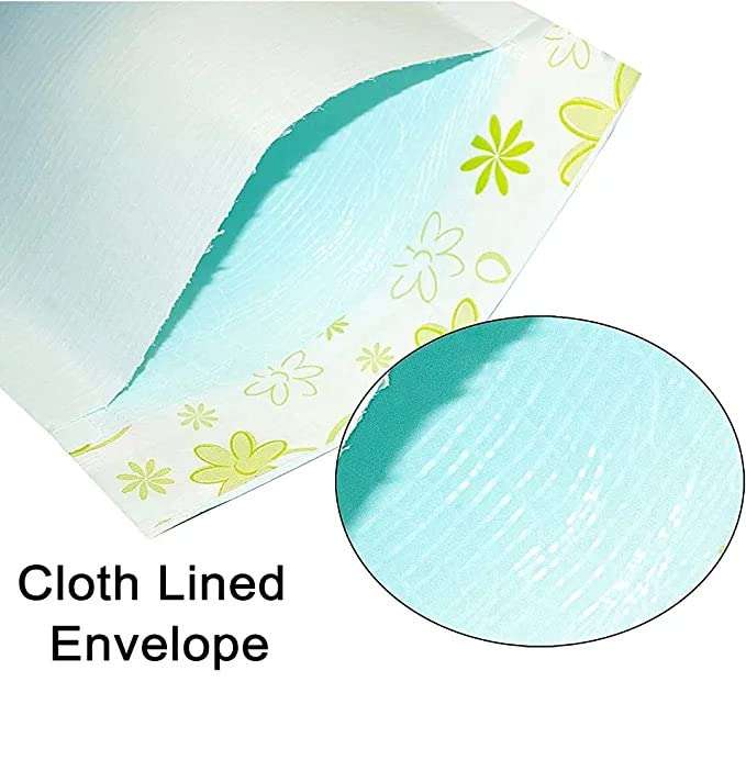 ZYGOMA A4 size Blue Self Adhesive Cloth Lined Polynet Envelopes (12*10 inch size, Pack of 30) Cloth Lamination inside, Used for secure mailing Business Documents Pouch (30) 5