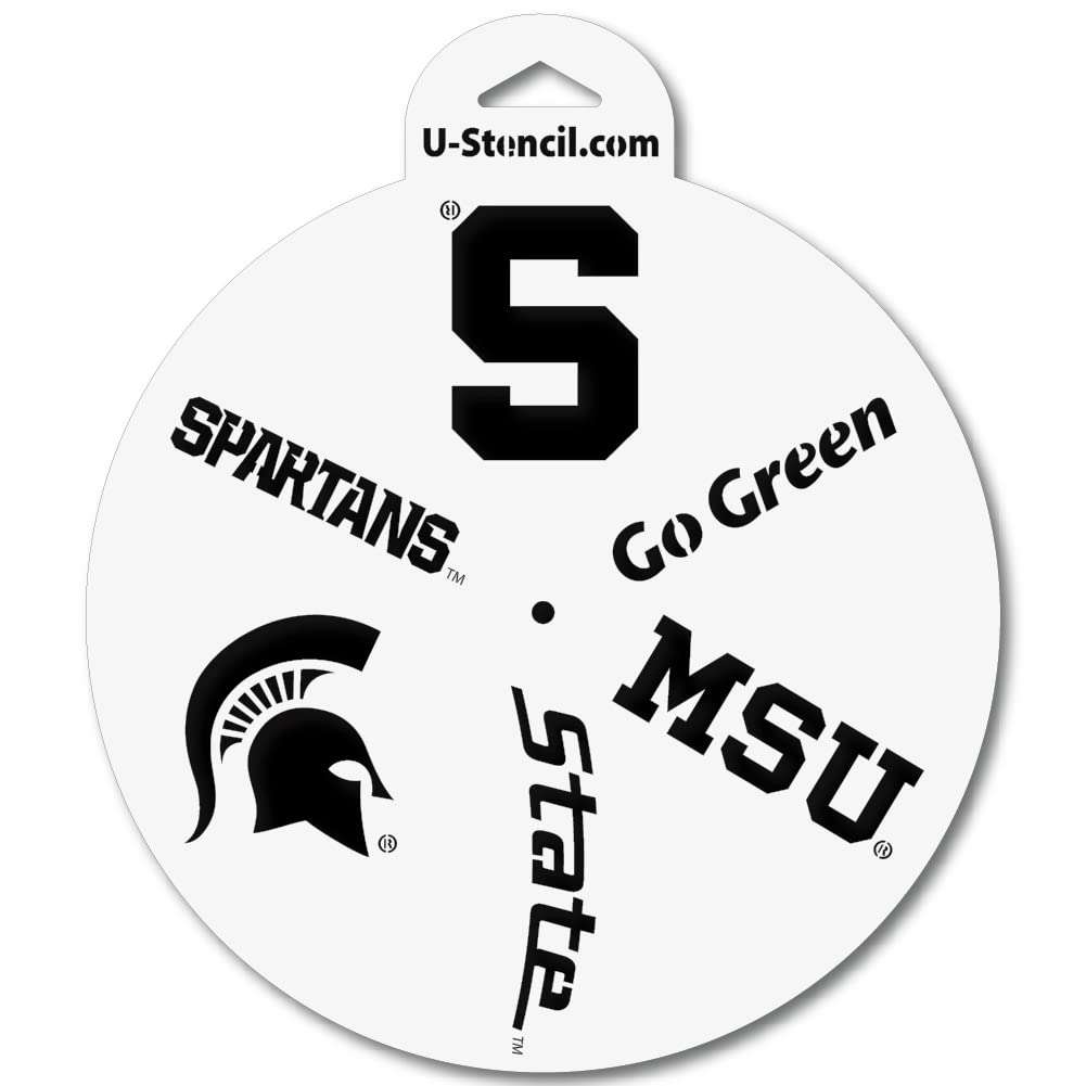 U-Stencil Michigan State Small Fanatic Stencil Wheel - MSOOS-701 1