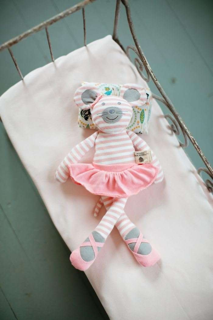 Organic Farm Buddies Apple Park Boxer The Dog Plush Baby Toy for Newborns, Infants, Toddlers - Hypoallergenic, 100% Organic Cotton 5