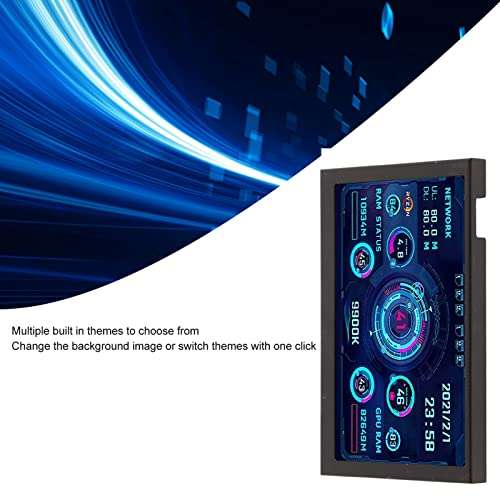 PC CPU Data Monitor, 5 inch USB Mini Screen AIDA64 PC CPU HDD Data Monitor Computer Temperature Display 5