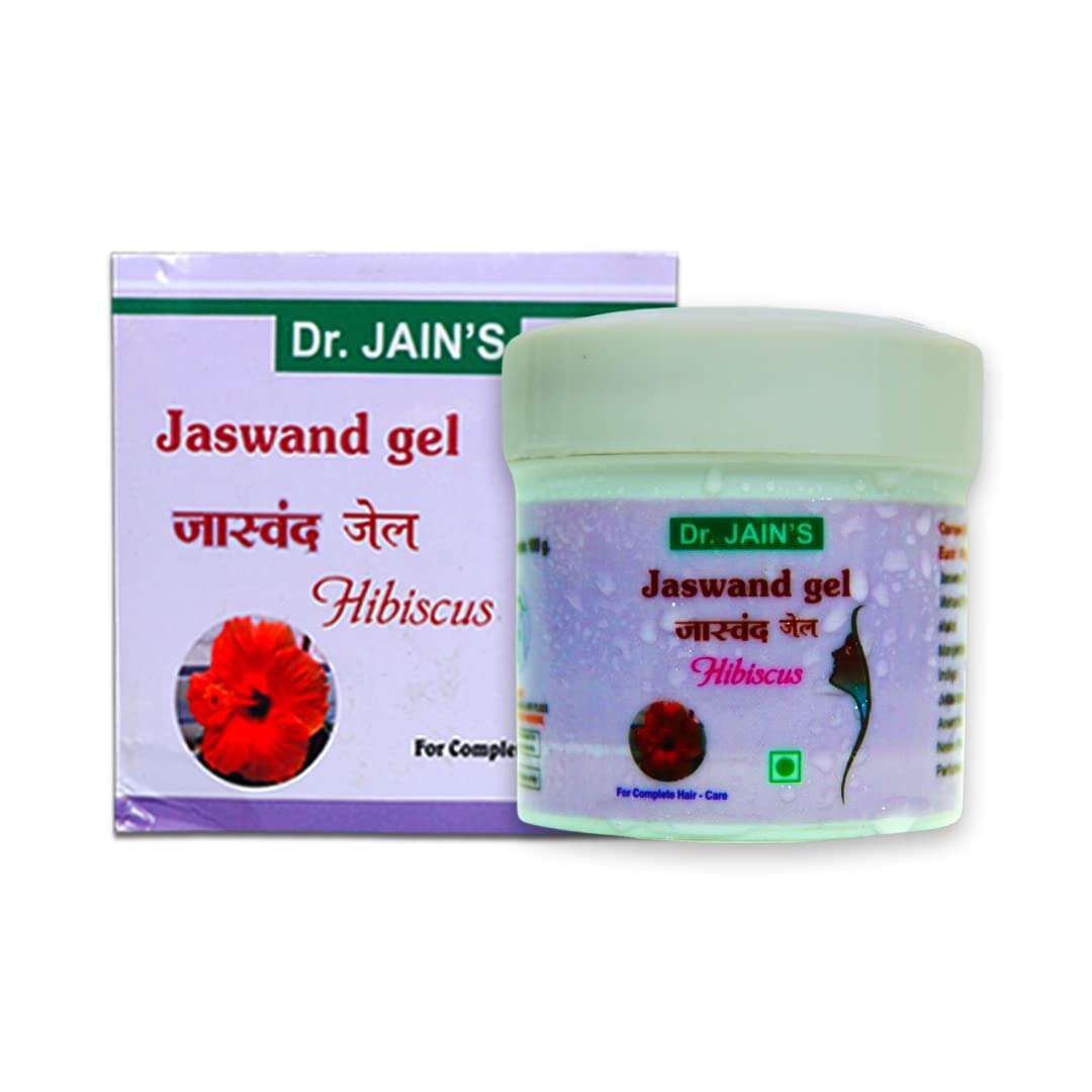 DR. JAIN'S Jaswand Hibiscus Gel For Hair Fall Control, Growth Solution, Hair Nourishing Gel, Non-Oily Method 100g (Pack of 1)