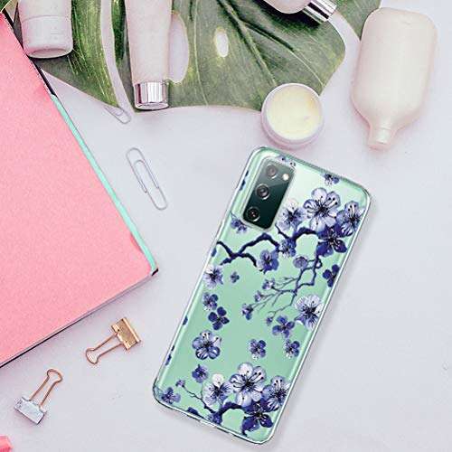 Galaxy S20 FE Case Compatible with Samsung Galaxy S20 FE 5G Case Transparent Crystal Clear Ultra-Thin Cases Silicone Soft Bumper Anti-Fall Slim Full Protective Cover for Samsung S20 FE 5G Smarphone 2