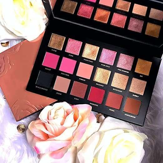 LA OTTER Nude and Rose Gold Eyeshadow Palette Combo, Shimmery Finish 5