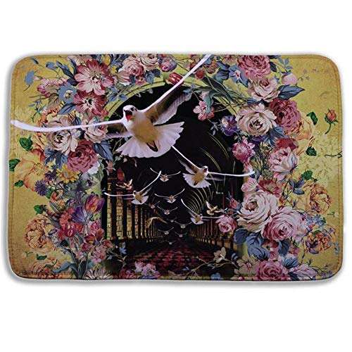 WorldCare® Type 12, 40Cm Hx60Cm W : 40X60Cm Peacock Bird Bath Non-Slip Mats Velvet Memory Foam Rug Shower Carpet For Bathroom Kitchen 3